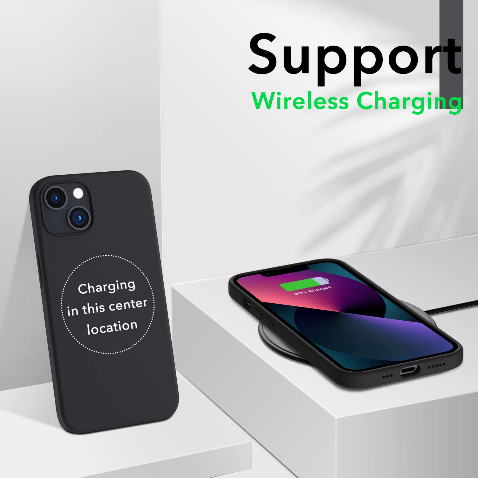 Foto 6 pulgar | Funda De Teléfono Ornarto Compatible Con Iphone 13 6.1 - Midnight - Venta Internacional.