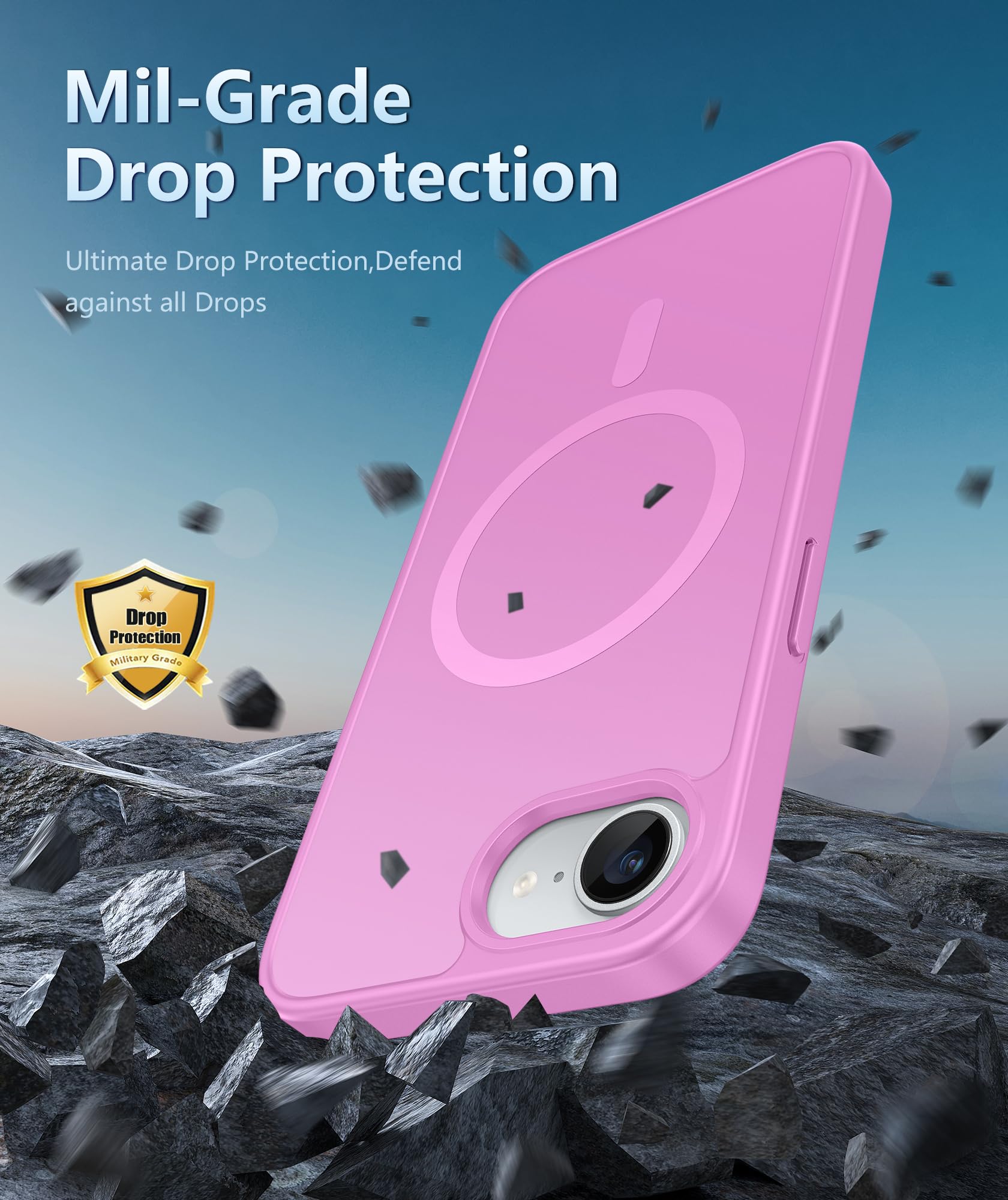 Foto 6 pulgar | Funda De Teléfono Fntcase Para Iphone 16e Magnética A Prueba De Golpes Mate - Venta Internacional.