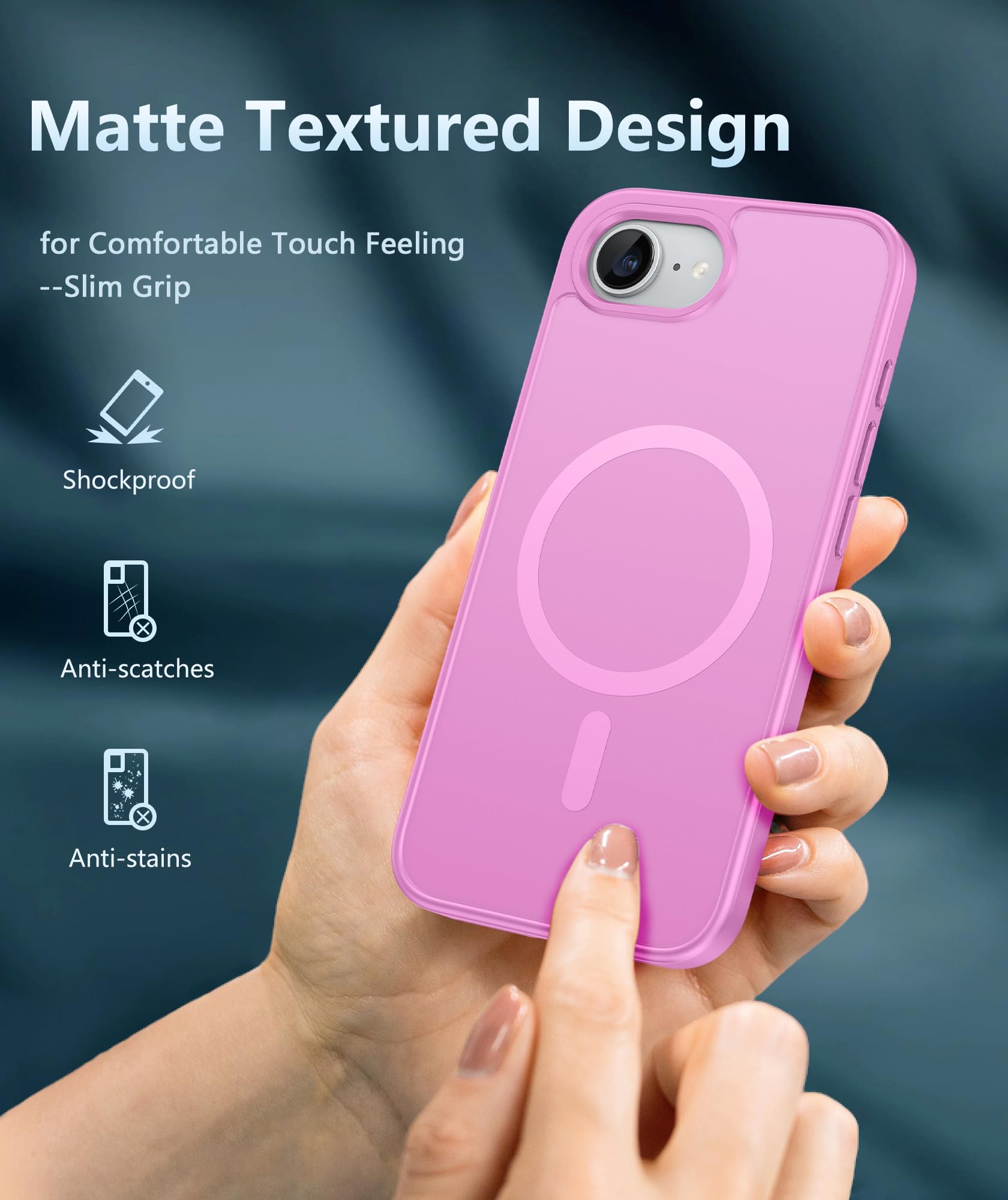 Foto 7 pulgar | Funda De Teléfono Fntcase Para Iphone 16e Magnética A Prueba De Golpes Mate - Venta Internacional.