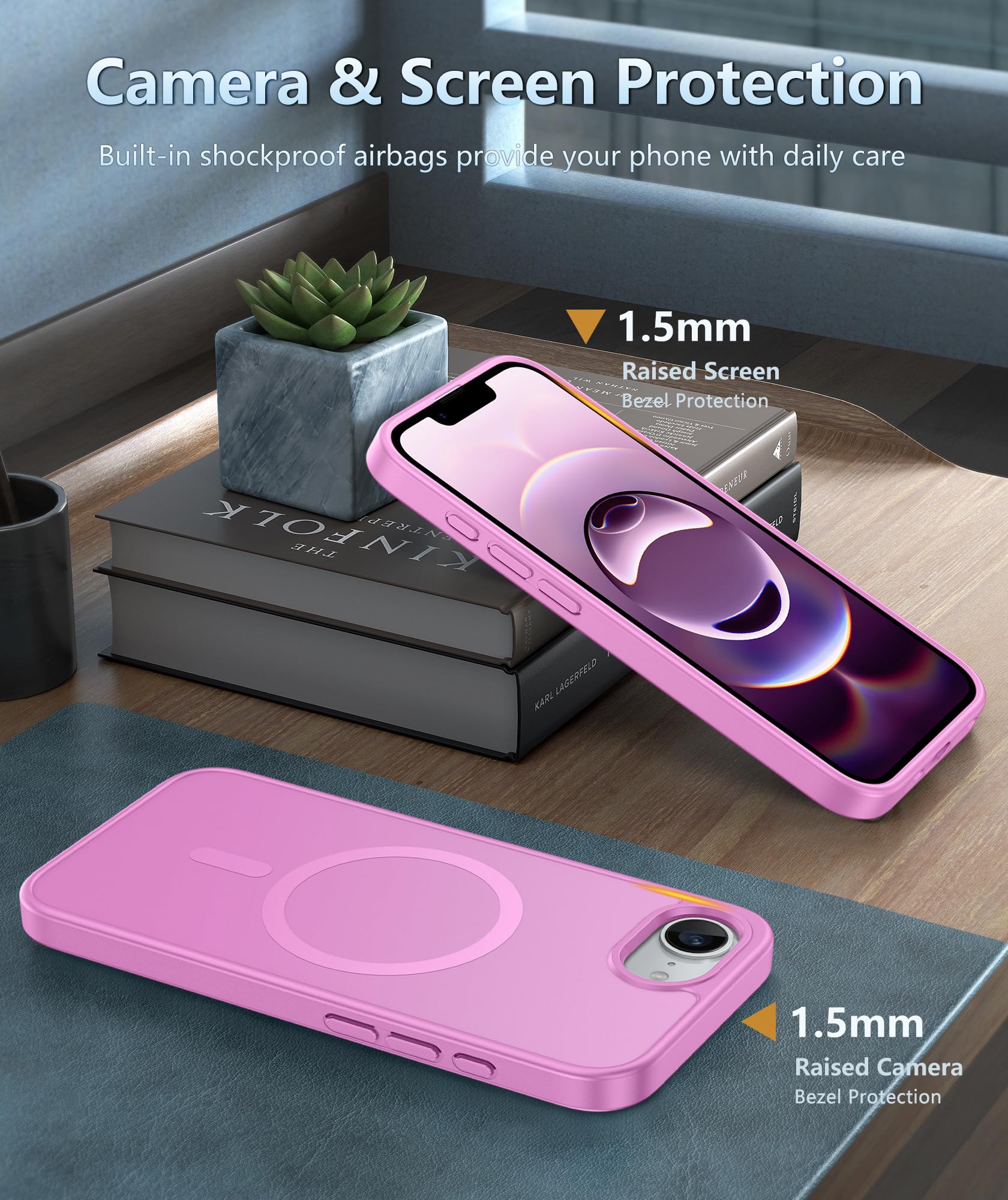 Foto 8 pulgar | Funda De Teléfono Fntcase Para Iphone 16e Magnética A Prueba De Golpes Mate - Venta Internacional.