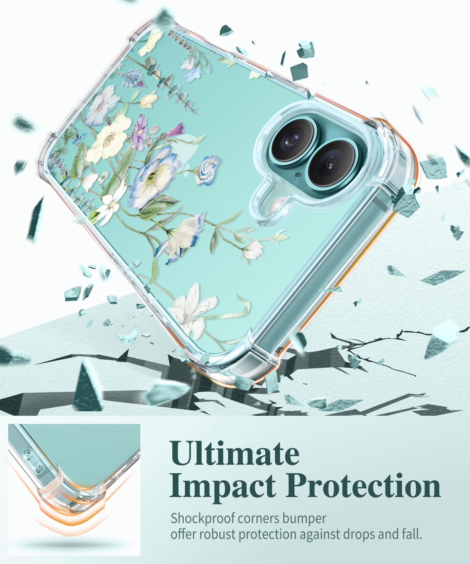 Foto 5 pulgar | Funda De Teléfono Gviewin Para Iphone 16 6.1 2024 Con Protector De Pantalla - Venta Internacional.
