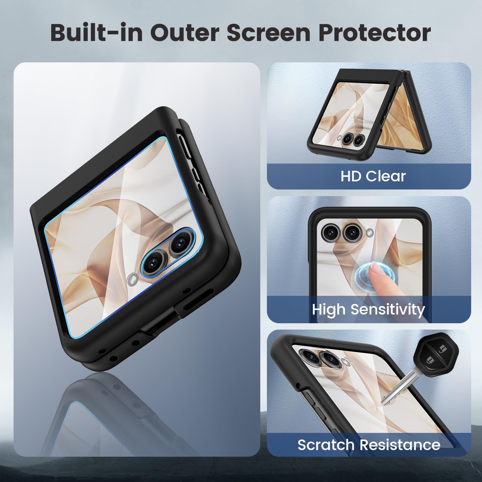 Foto 6 pulgar | Funda Con Protector De Pantalla Para Motorola Razr 2024 - Venta Internacional.