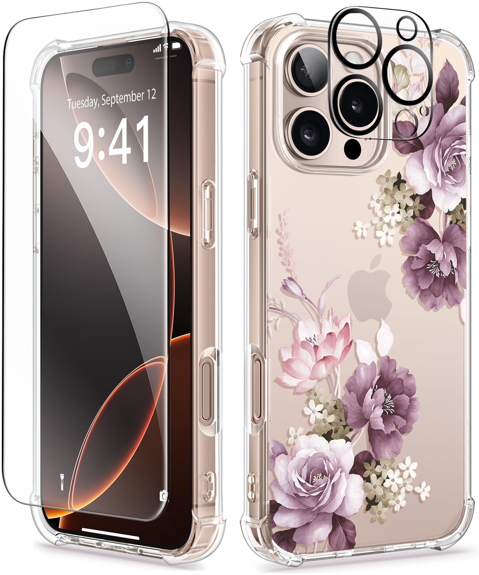 Foto 2 pulgar | Funda De Teléfono Gviewin Para Iphone 16 Pro Con Protector De Pantalla De 6.3 Pulgadas - Venta Internacional.
