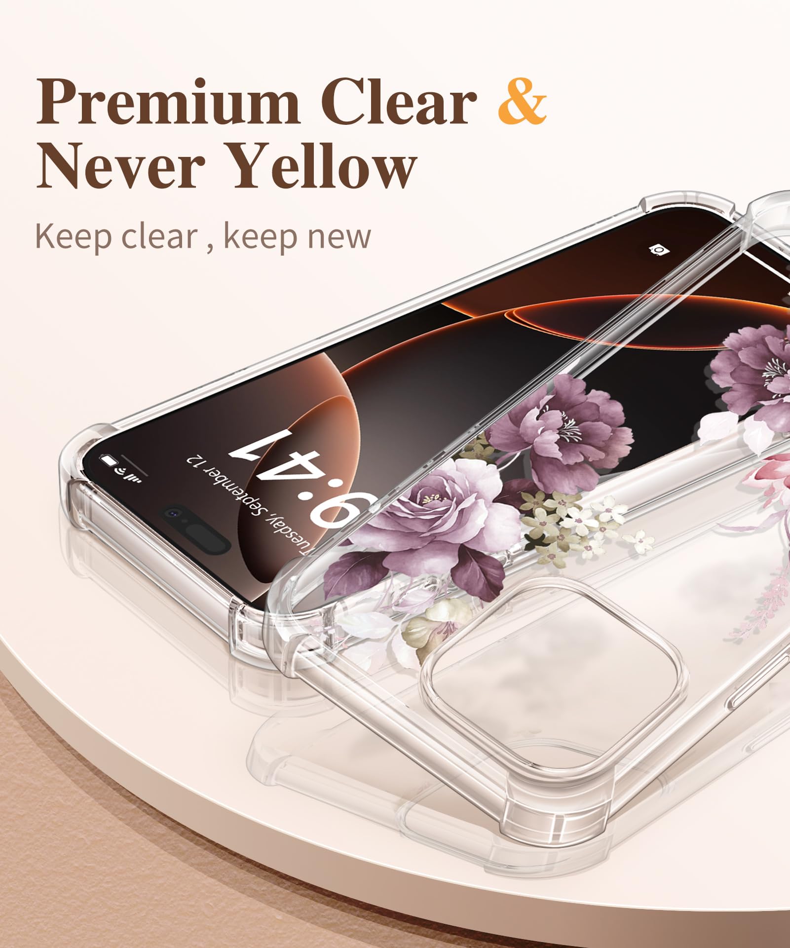 Foto 4 pulgar | Funda De Teléfono Gviewin Para Iphone 16 Pro Con Protector De Pantalla De 6.3 Pulgadas - Venta Internacional.