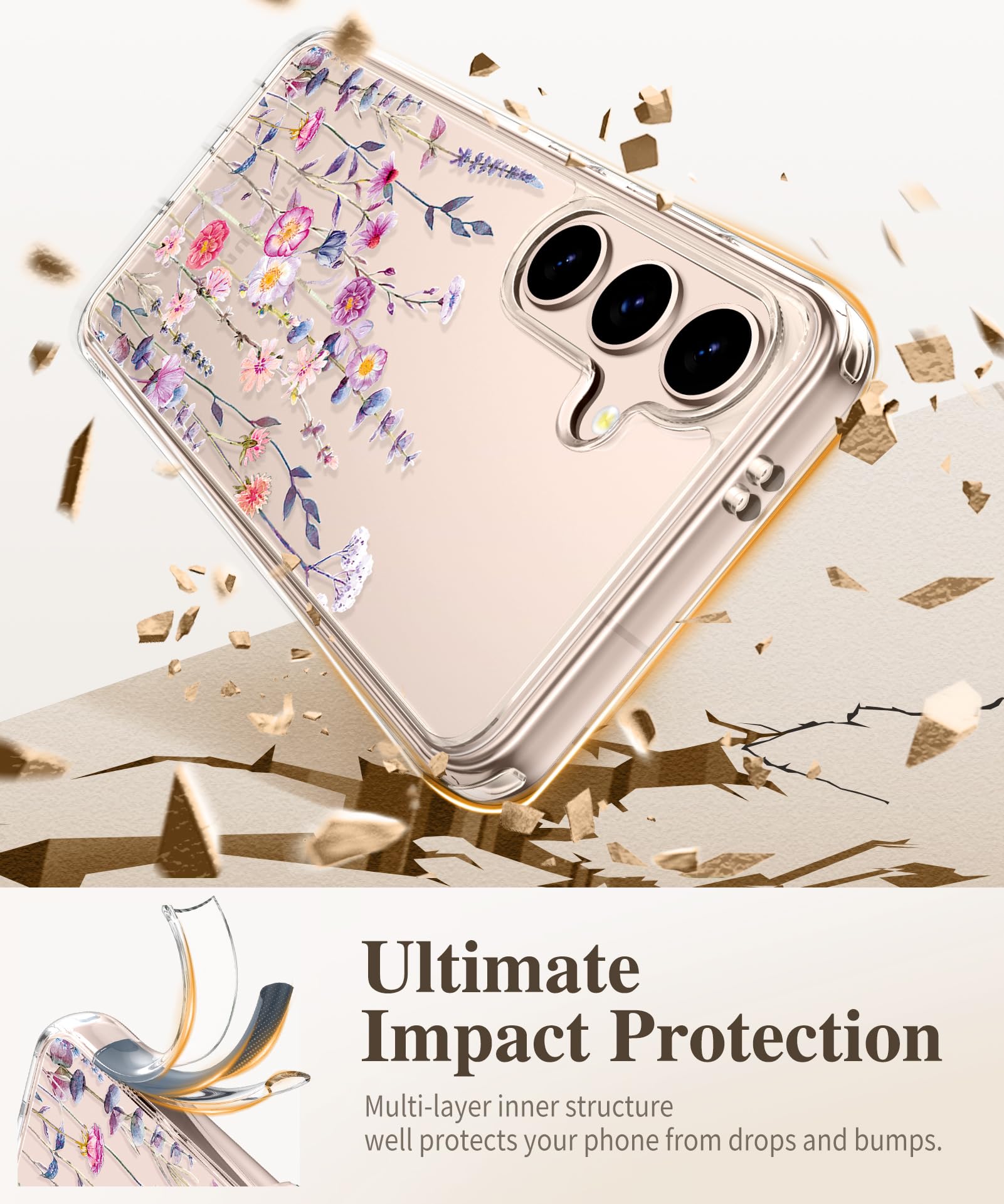 Foto 5 pulgar | Funda De Teléfono Gviewin Para Samsung Galaxy S25 Plus Con Protector - Venta Internacional.