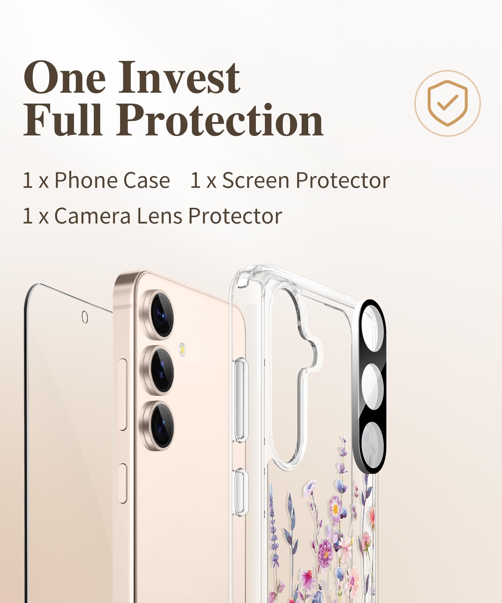 Foto 8 pulgar | Funda De Teléfono Gviewin Para Samsung Galaxy S25 Plus Con Protector - Venta Internacional.