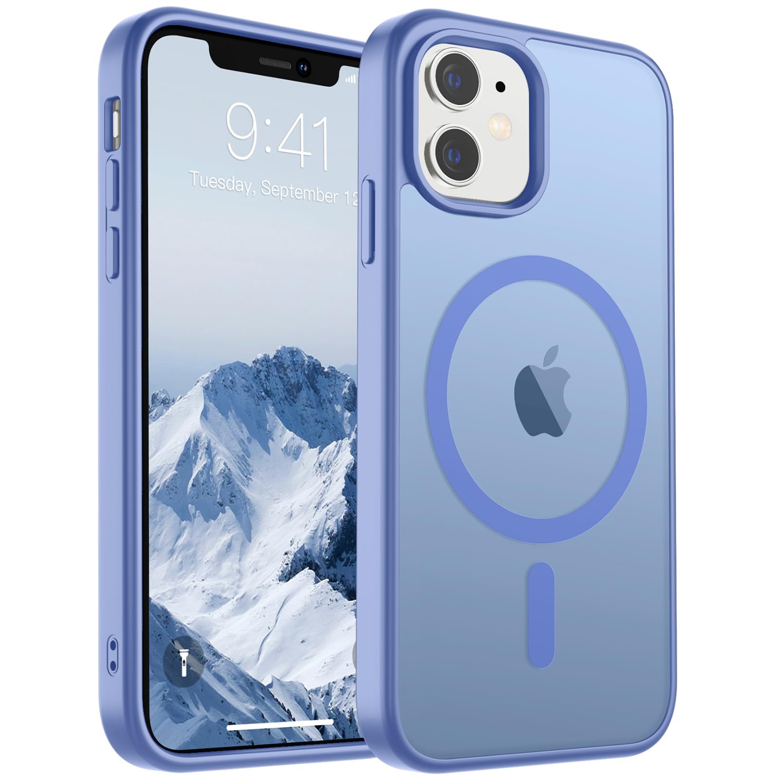 Funda Magnética Supfine Para Iphone 11 Con Magsafe, Azul Y Morado - Venta Internacional.