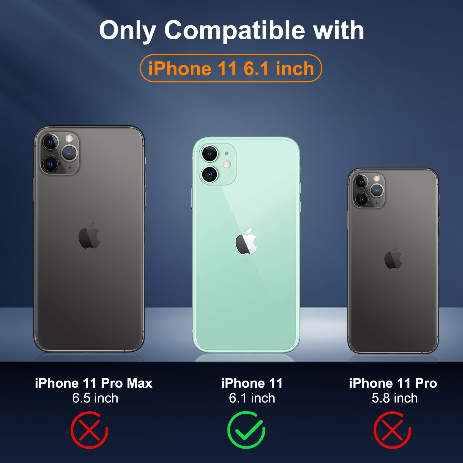 Foto 3 pulgar | Funda Magnética Supfine Para Iphone 11 Con Magsafe, Azul Y Morado - Venta Internacional.