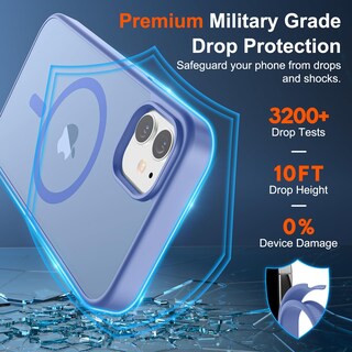 Foto 3 | Funda Magnética Supfine Para Iphone 11 Con Magsafe, Azul Y Morado - Venta Internacional.