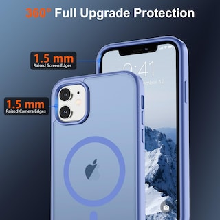 Foto 4 | Funda Magnética Supfine Para Iphone 11 Con Magsafe, Azul Y Morado - Venta Internacional.
