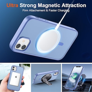 Foto 5 | Funda Magnética Supfine Para Iphone 11 Con Magsafe, Azul Y Morado - Venta Internacional.