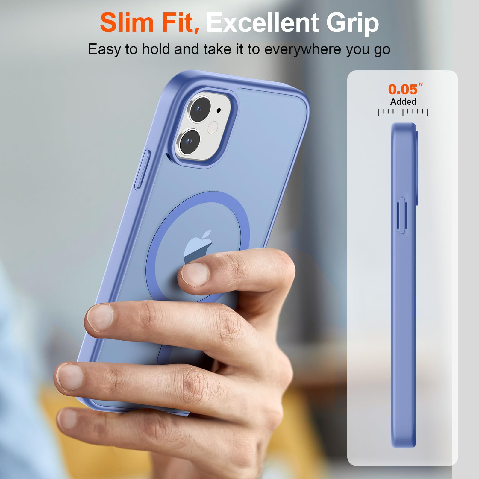 Foto 8 pulgar | Funda Magnética Supfine Para Iphone 11 Con Magsafe, Azul Y Morado - Venta Internacional.