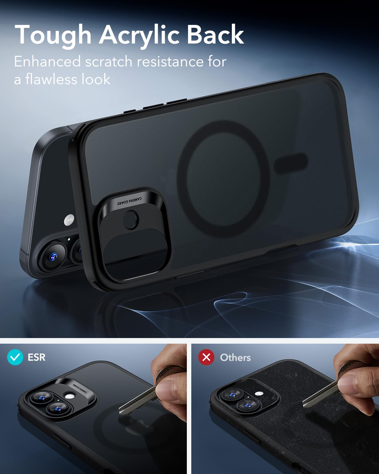 Foto 6 pulgar | Funda Esr Para Iphone 16 Con Magsafe De Grado Militar, Negra - Venta Internacional.