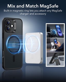 Foto 7 | Funda Esr Para Iphone 16 Con Magsafe De Grado Militar, Negra - Venta Internacional.