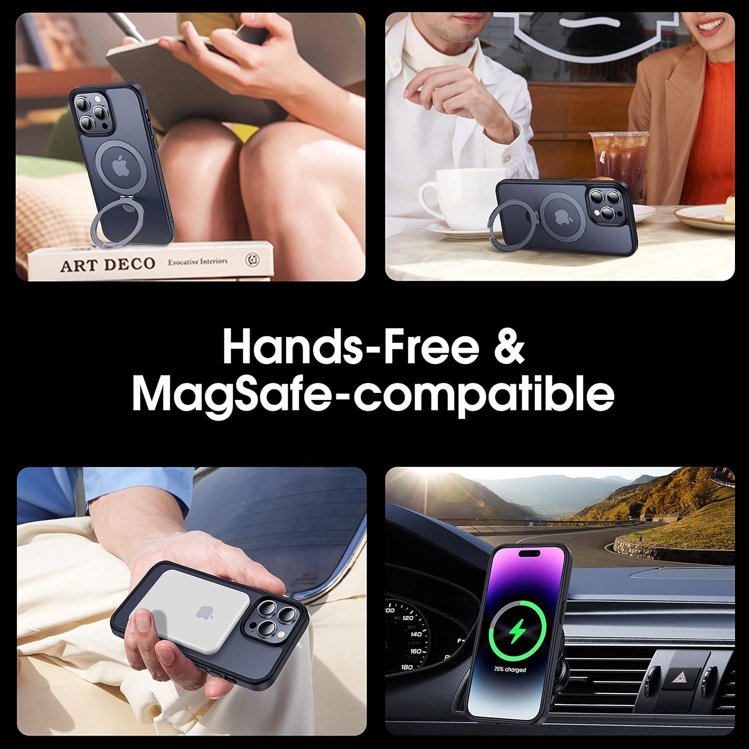Foto 5 pulgar | Funda De Teléfono Casekoo Diseñada Para Iphone 15 Pro Con Soporte - Venta Internacional.