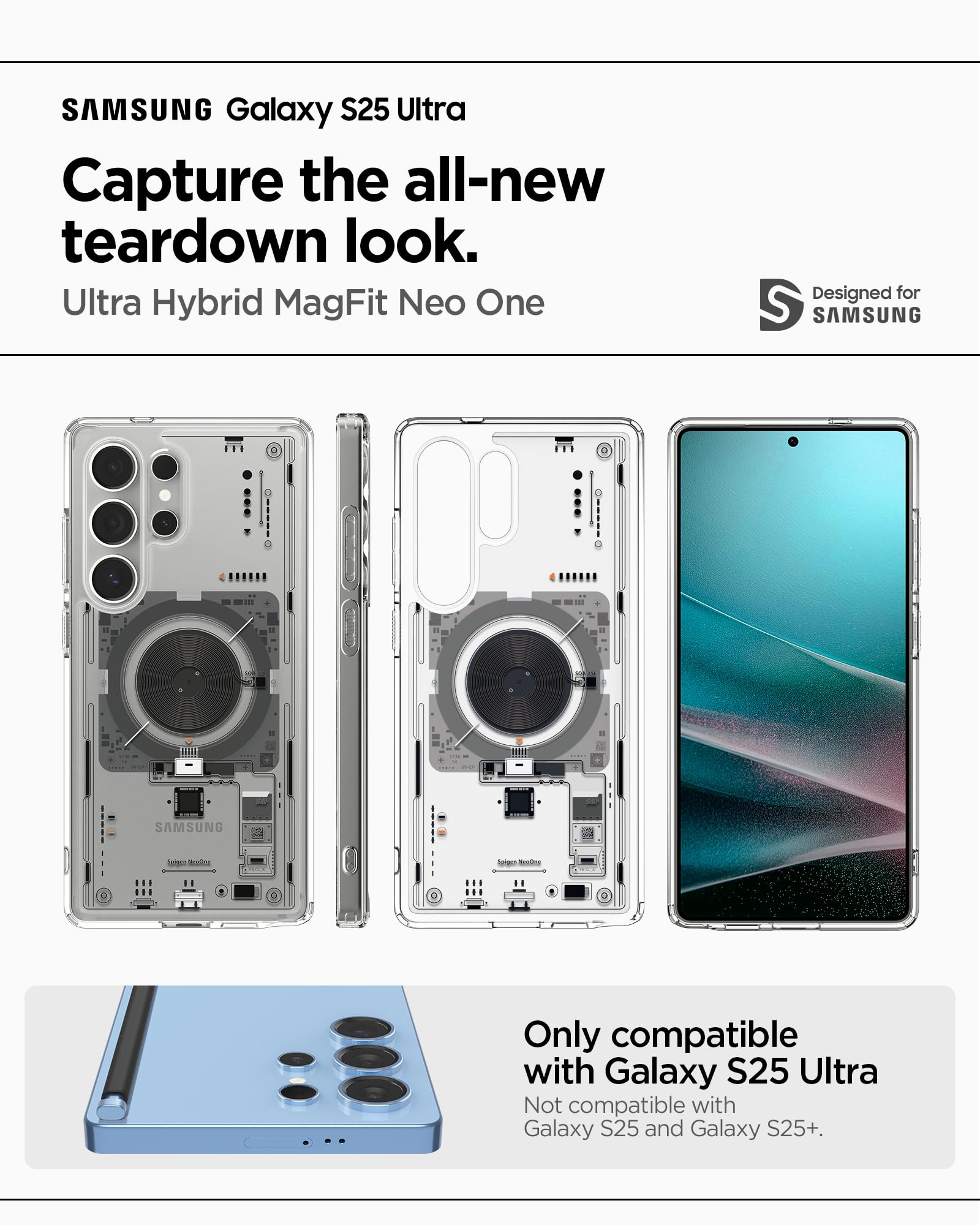 Foto 3 pulgar | Funda Spigen Ultra Hybrid Magfit Para Samsung Galaxy S25 Ultra - Venta Internacional.