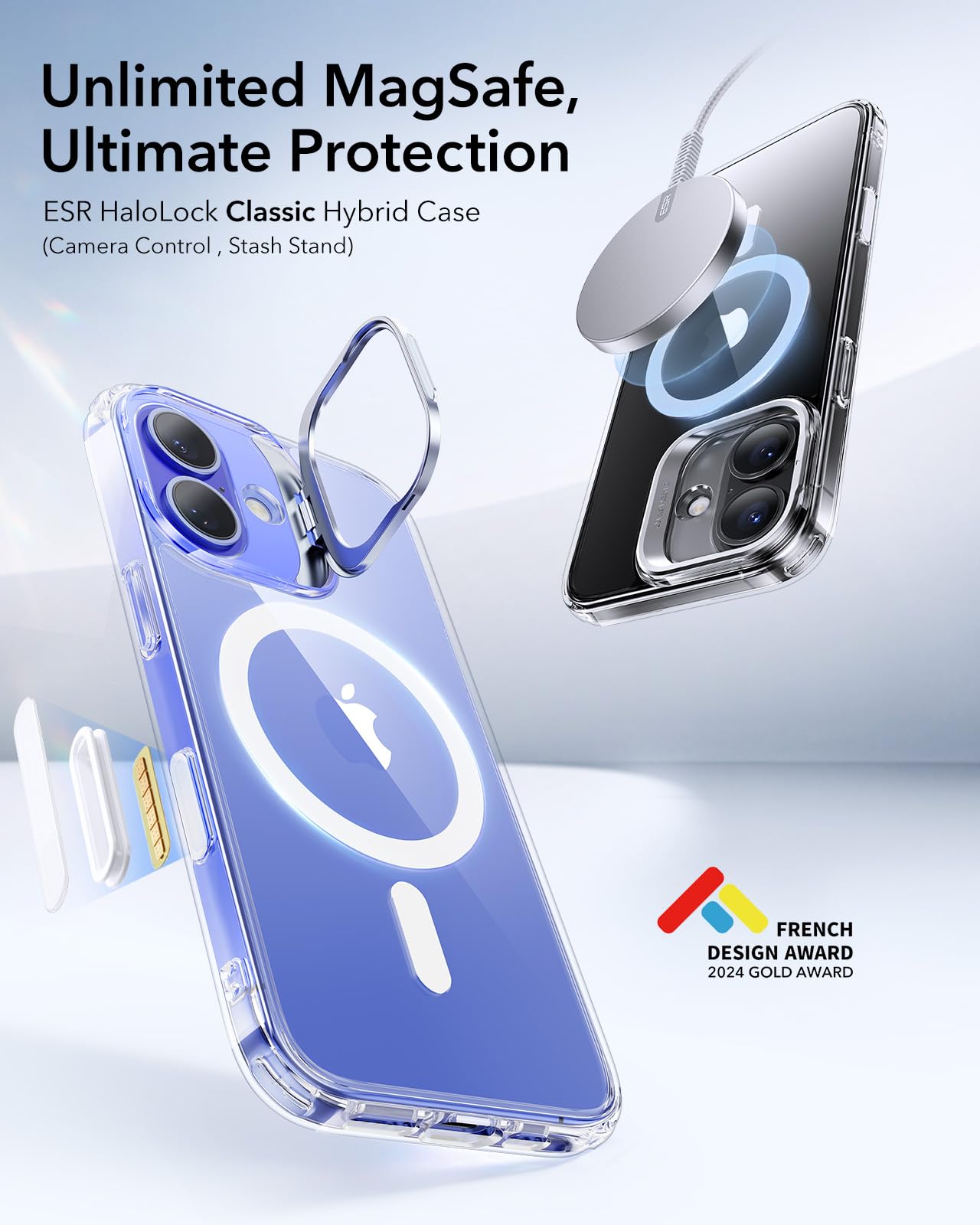 Foto 4 pulgar | Funda De Teléfono Esr Para Iphone 16 Plus Con Control De Cámara Magsafe - Venta Internacional.