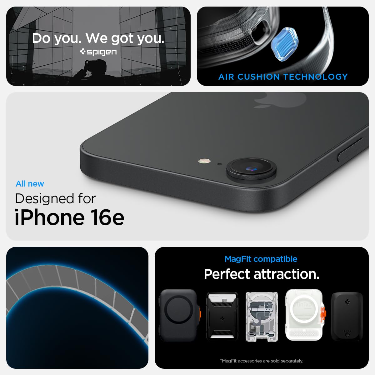 Foto 3 pulgar | Funda Spigen Rugged Armor Magfit Para Iphone 16e, Color Negro Mate - Venta Internacional.