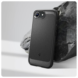 Foto 3 | Funda Spigen Rugged Armor Magfit Para Iphone 16e, Color Negro Mate - Venta Internacional.