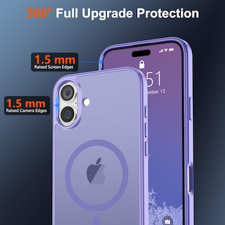 Foto 4 | Funda Magnética Supfine Para Iphone 16, Color Morado - Venta Internacional.
