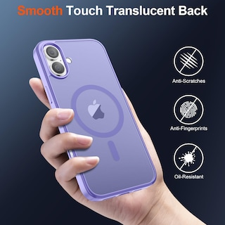 Foto 6 | Funda Magnética Supfine Para Iphone 16, Color Morado - Venta Internacional.