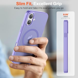 Foto 7 | Funda Magnética Supfine Para Iphone 16, Color Morado - Venta Internacional.