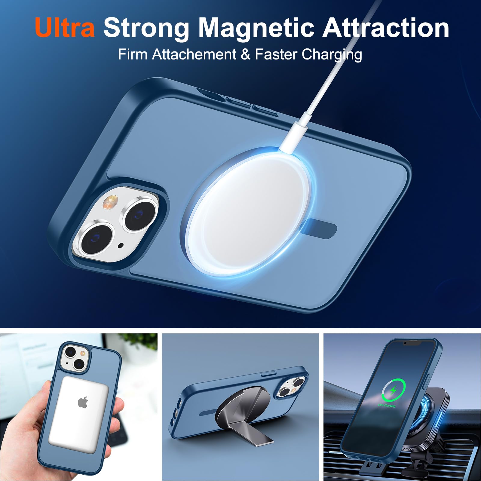Foto 6 pulgar | Funda Magnética Supfine Para Iphone 15 Plus Y 14 Plus - Venta Internacional.