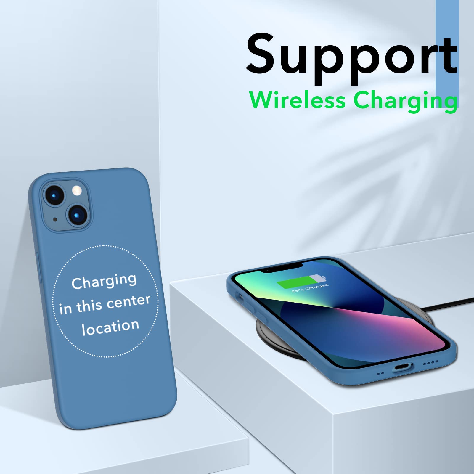 Foto 5 | Funda De Teléfono Ornarto Compatible Con Iphone 13 Mini Blue - Venta Internacional.