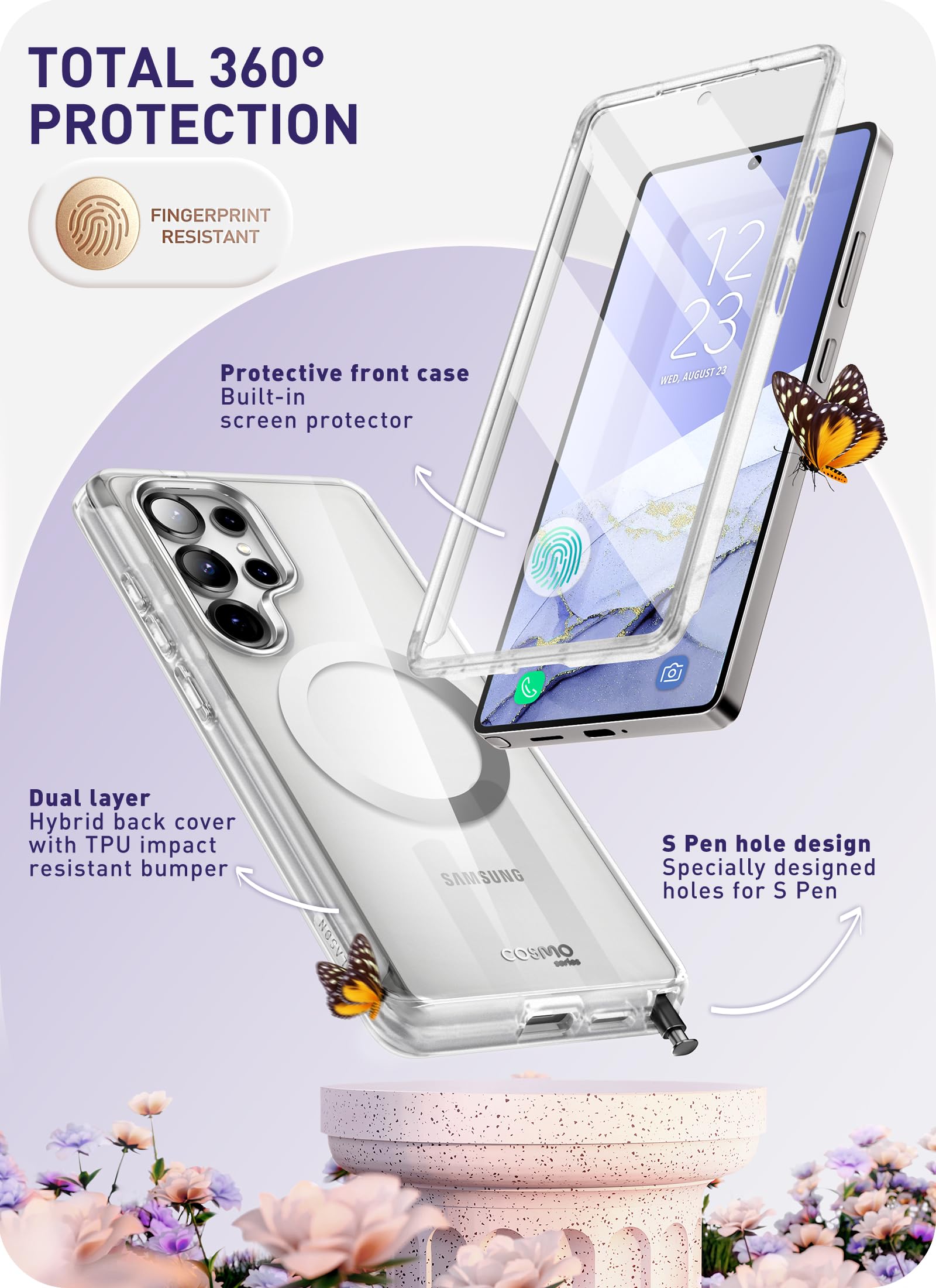 Foto 4 pulgar | Funda De Teléfono I-blason Clear Para Samsung Galaxy S25 Ultra - Venta Internacional.