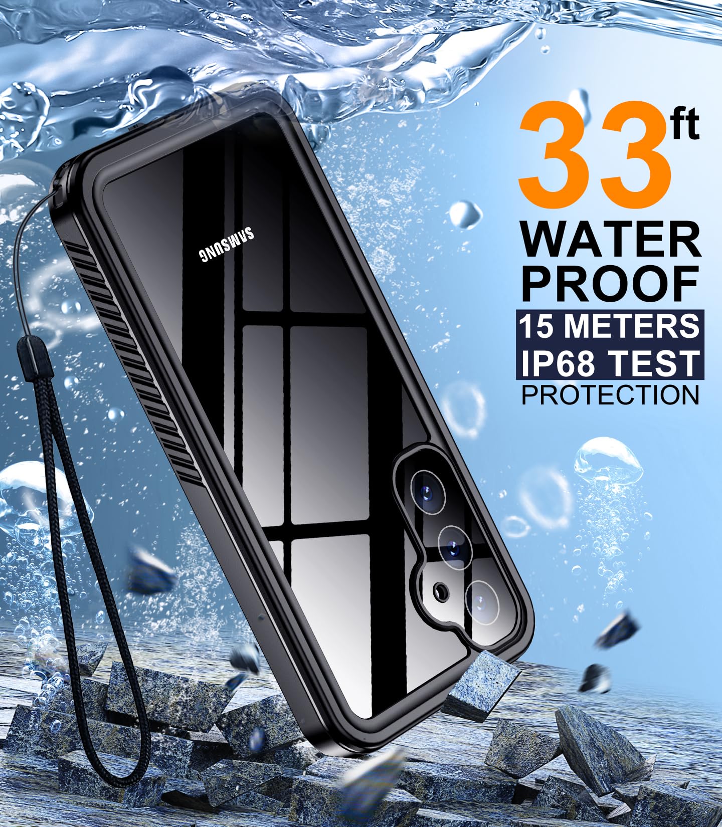 Foto 2 | Funda Temdan Impermeable Y A Prueba De Golpes Para Samsung Galaxy S24 Fe - Venta Internacional.