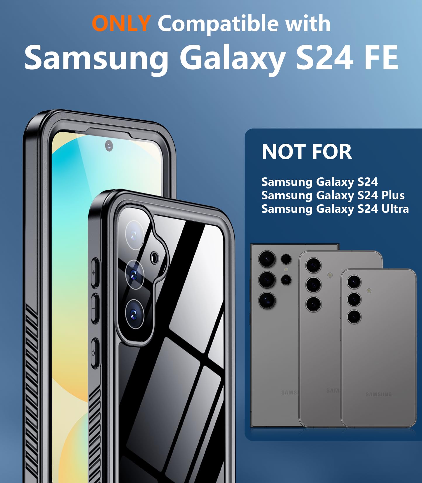 Foto 7 | Funda Temdan Impermeable Y A Prueba De Golpes Para Samsung Galaxy S24 Fe - Venta Internacional.