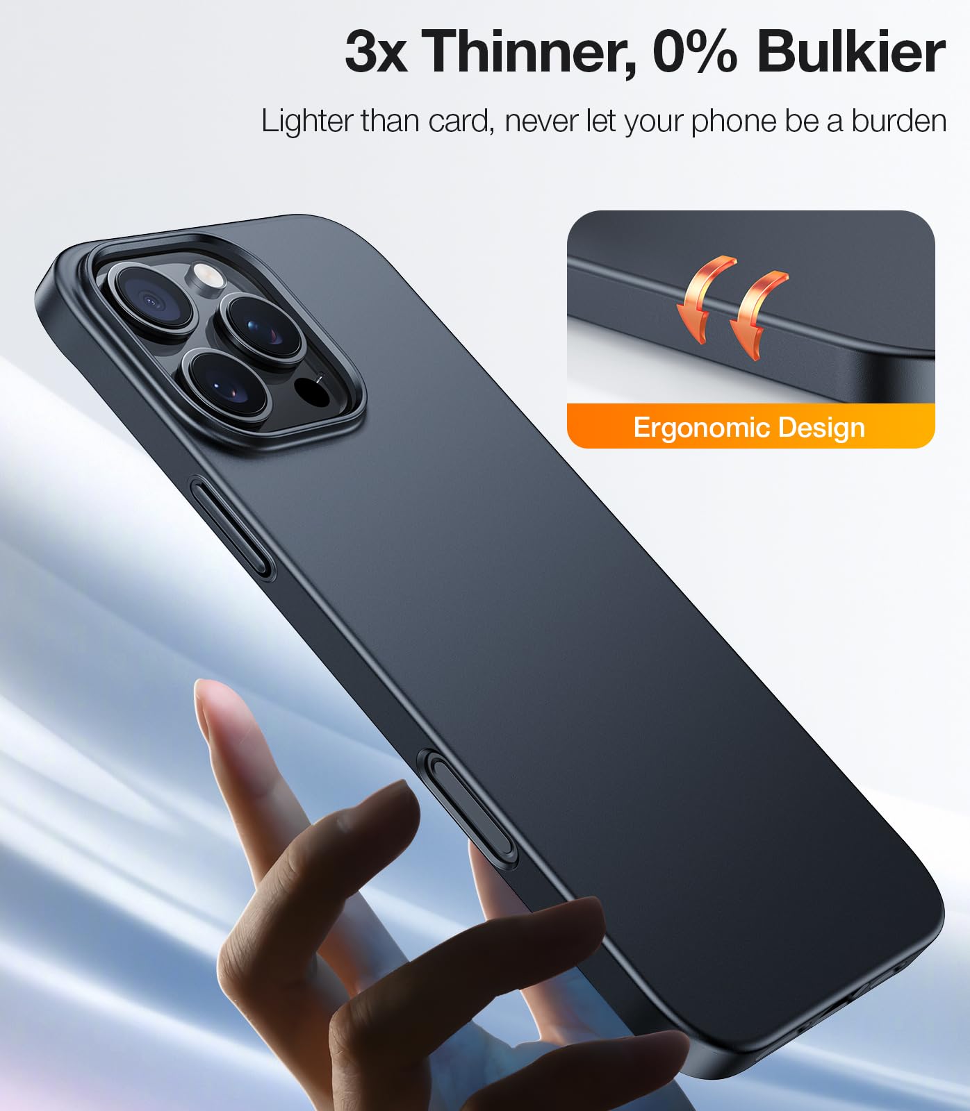Foto 5 pulgar | Funda Torras Slim Fit Para Iphone 16 Pro De 6,3 Pulgadas, Negra - Venta Internacional.