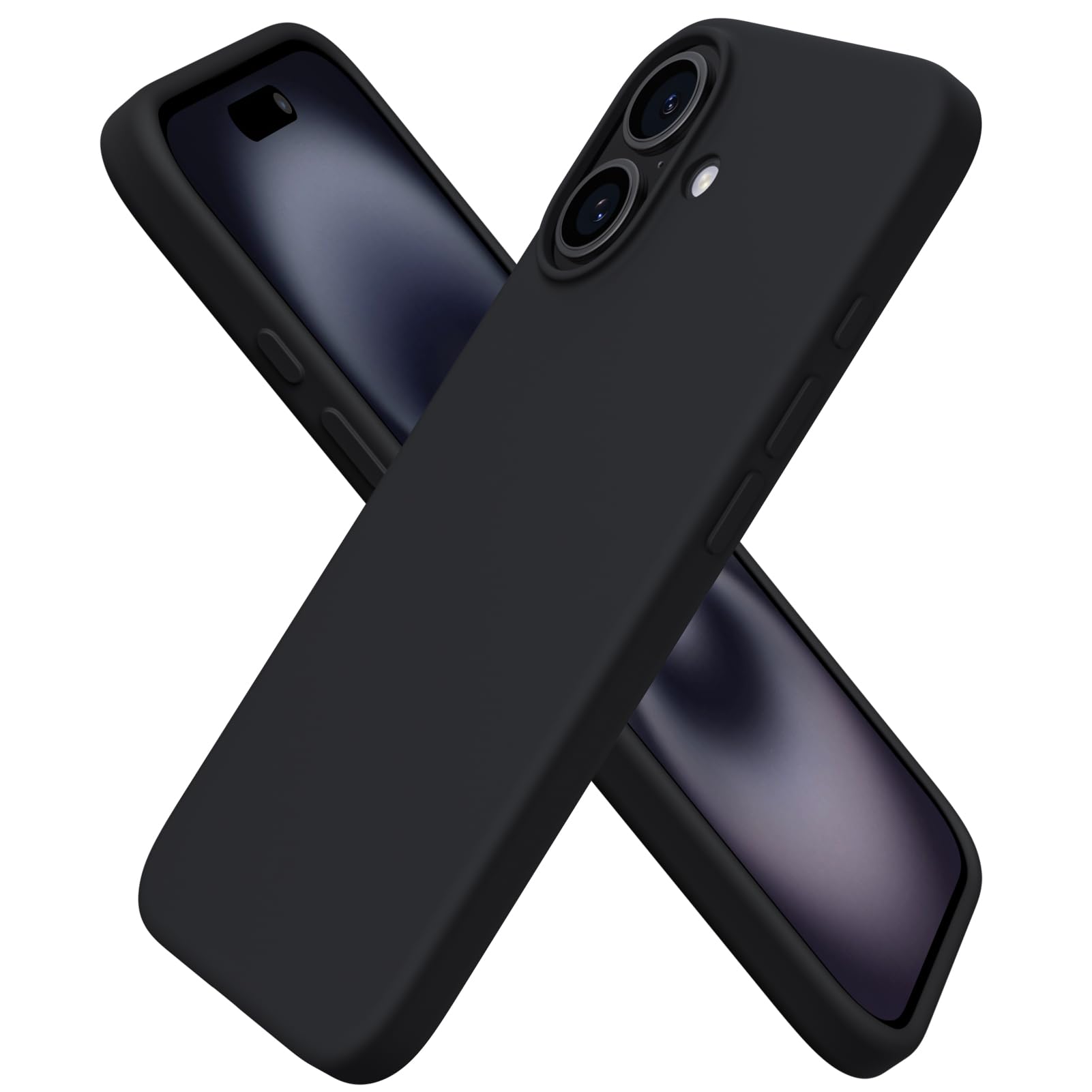 Foto 2 pulgar | Funda De Teléfono Ornarto Compatible Con Iphone 16 6.1 - Negra - Venta Internacional.