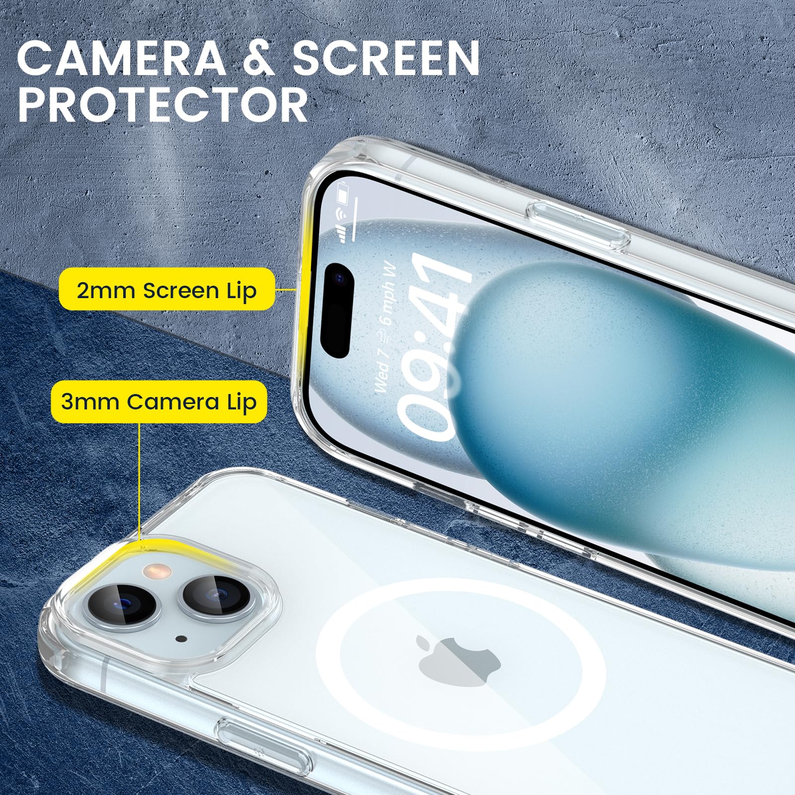 Foto 6 pulgar | Funda De Teléfono Vego Para Iphone 15 De 6.1 Pulgadas Con Magsafe Clear - Venta Internacional.