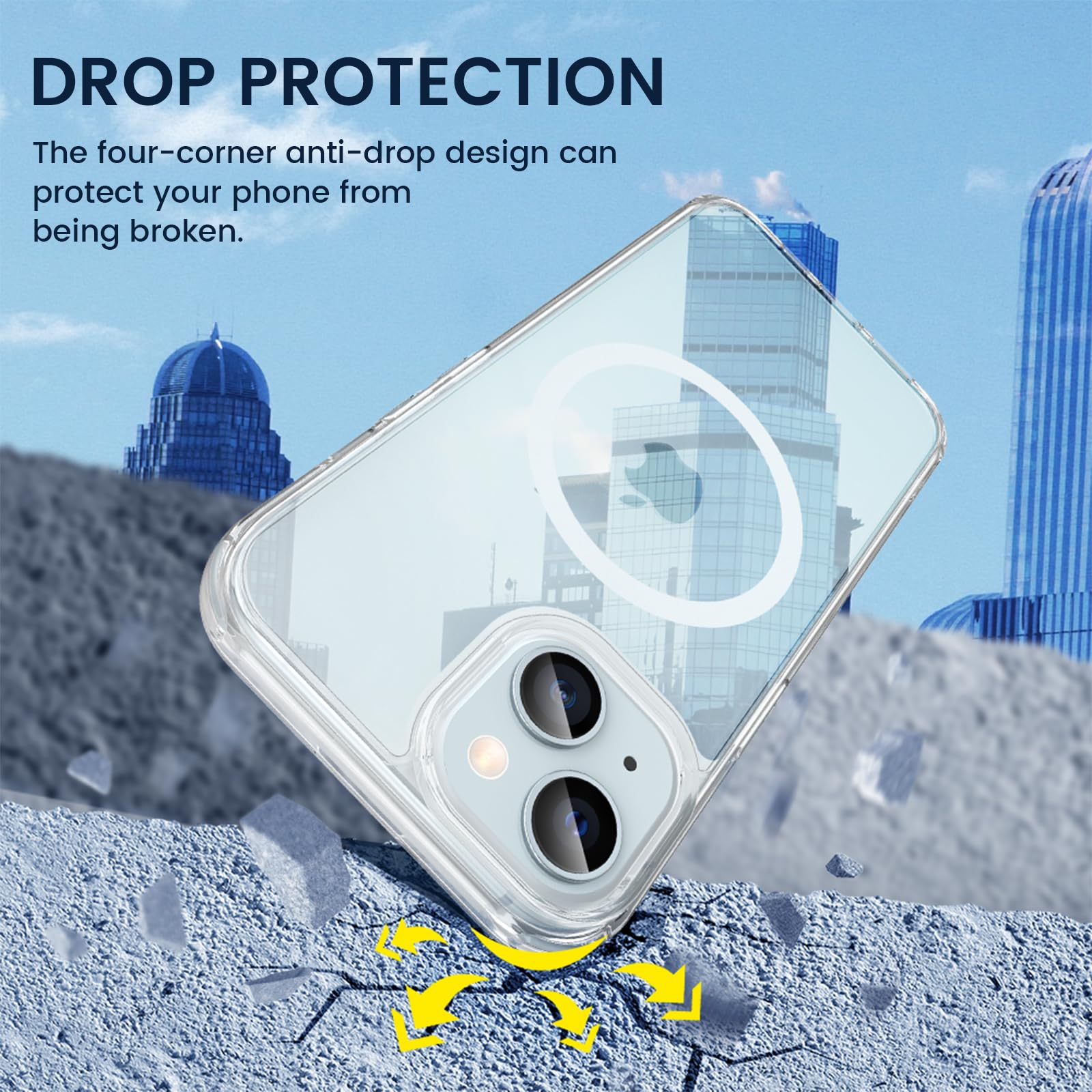 Foto 7 pulgar | Funda De Teléfono Vego Para Iphone 15 De 6.1 Pulgadas Con Magsafe Clear - Venta Internacional.