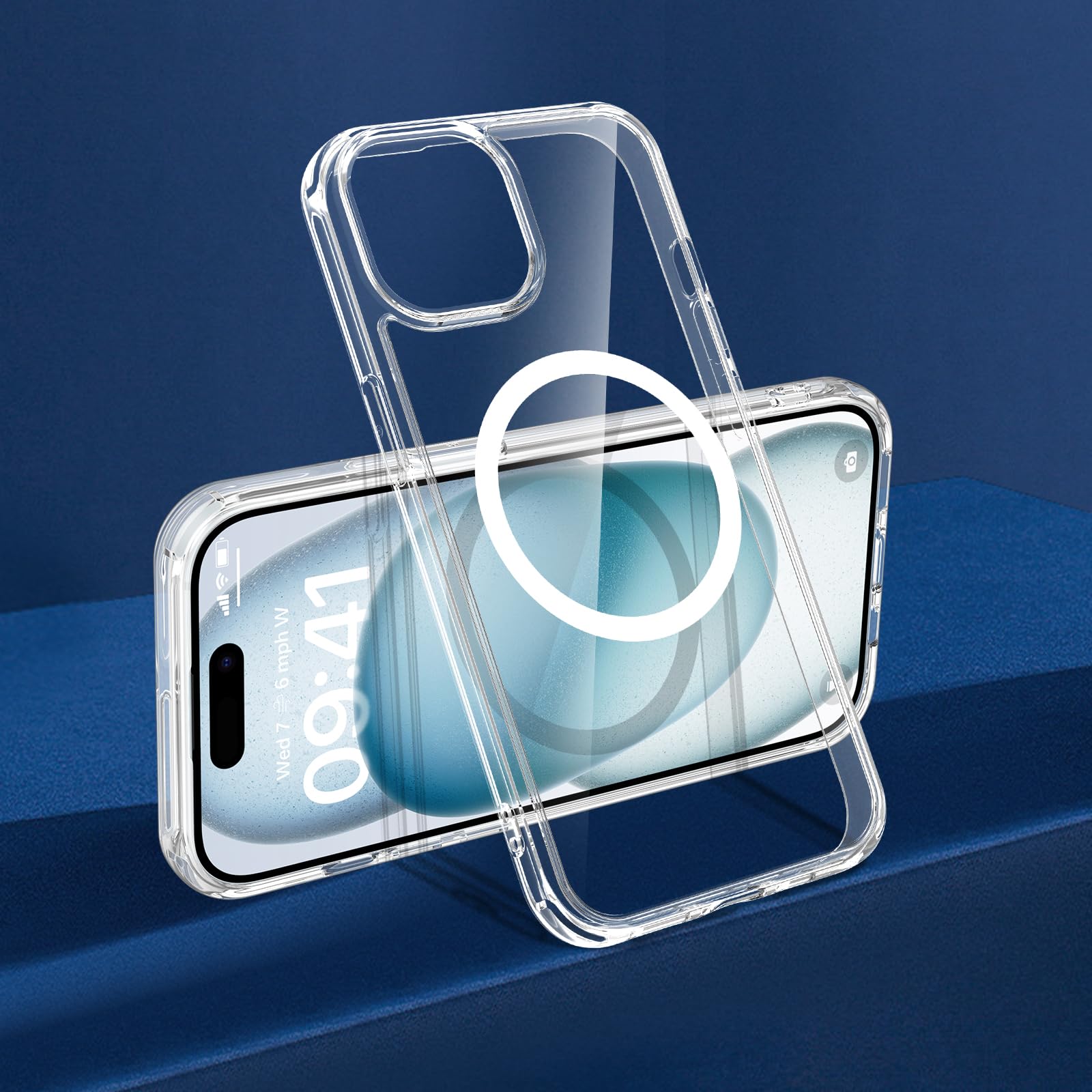 Foto 8 pulgar | Funda De Teléfono Vego Para Iphone 15 De 6.1 Pulgadas Con Magsafe Clear - Venta Internacional.