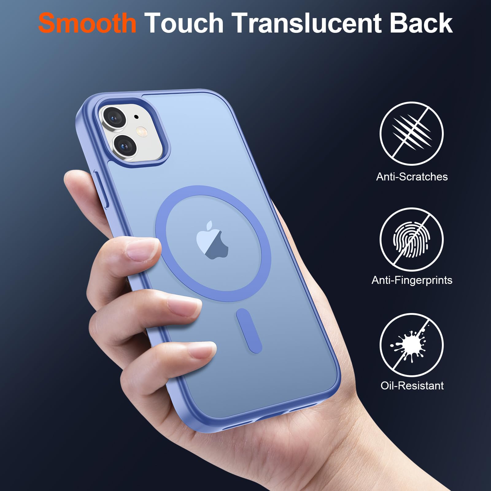 Foto 7 pulgar | Funda Magnética Supfine Para Iphone 12/12 Pro, Azul Y Morado - Venta Internacional.