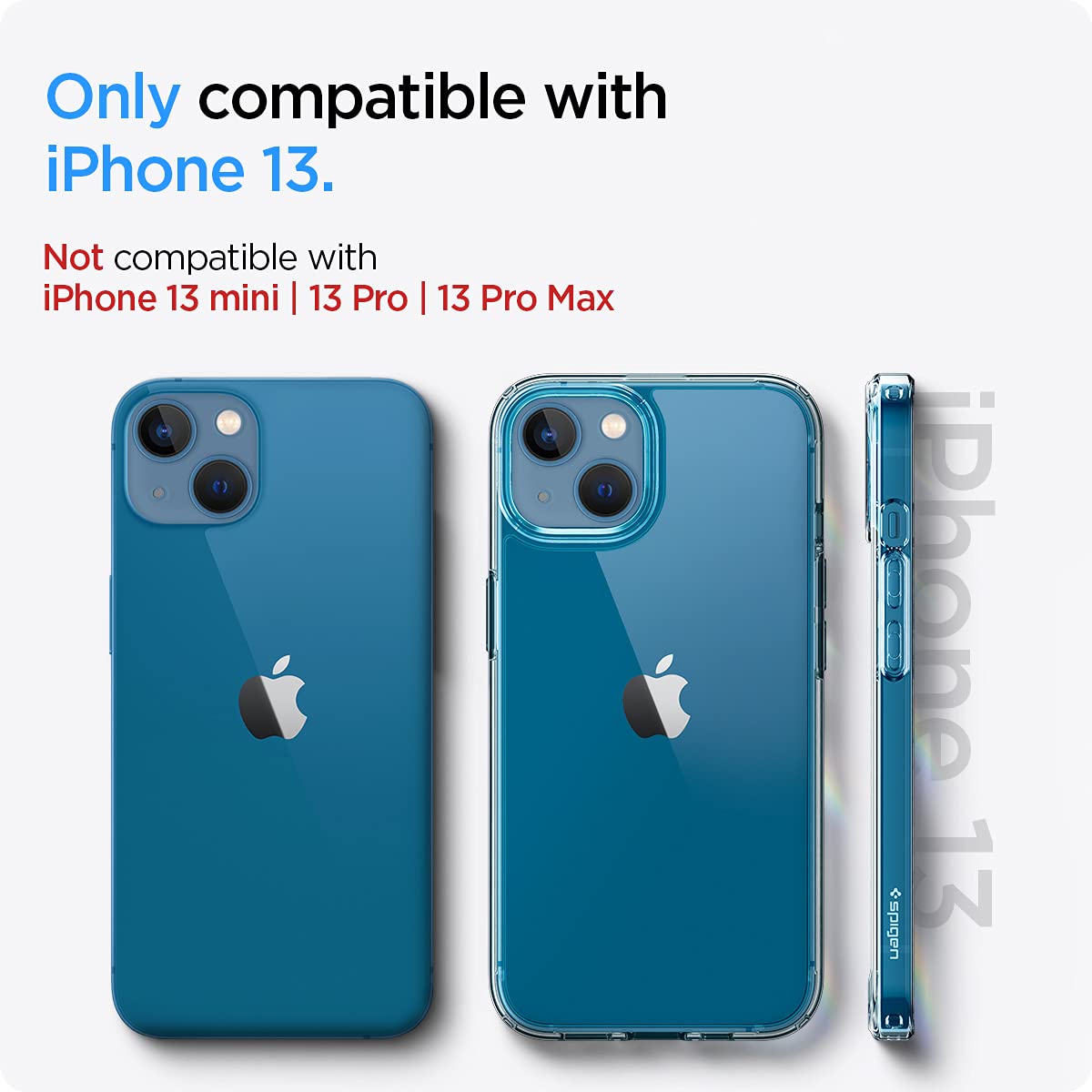 Foto 3 pulgar | Funda Spigen Ultra Hybrid Antiamarilleo Para Iphone 13 - Venta Internacional.