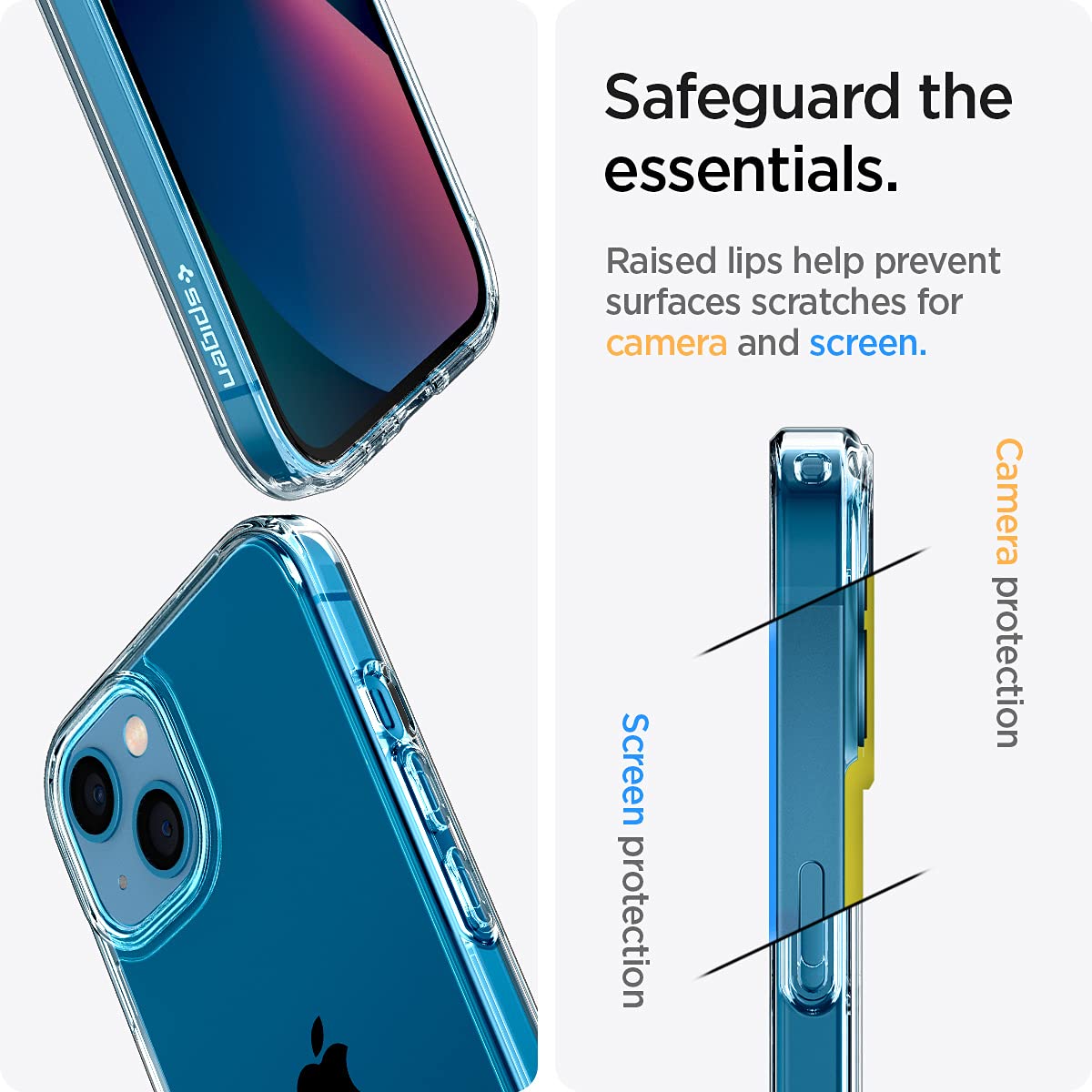 Foto 7 pulgar | Funda Spigen Ultra Hybrid Antiamarilleo Para Iphone 13 - Venta Internacional.