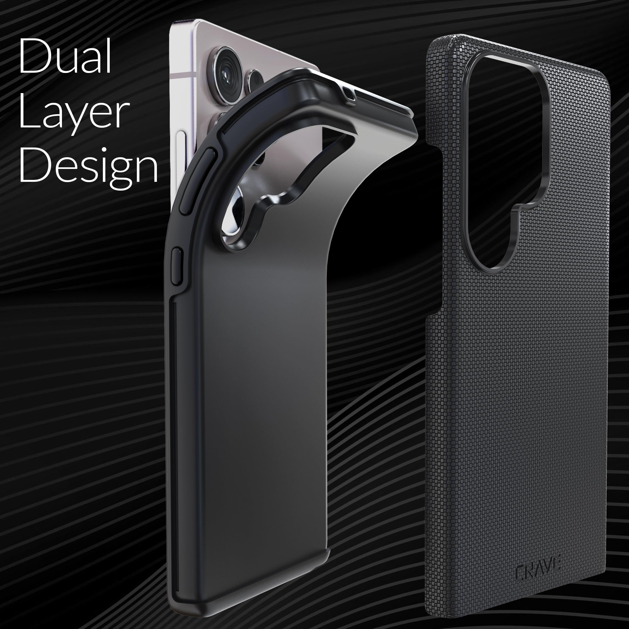 Foto 5 pulgar | Funda Crave Dual Guard A Prueba De Golpes Para Samsung Galaxy S25 Ultra - Venta Internacional.