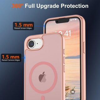 Foto 4 | Funda Magnética Supfine Para Iphone 16e 2025, Color Rosa - Venta Internacional.