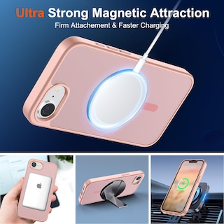 Foto 5 | Funda Magnética Supfine Para Iphone 16e 2025, Color Rosa - Venta Internacional.