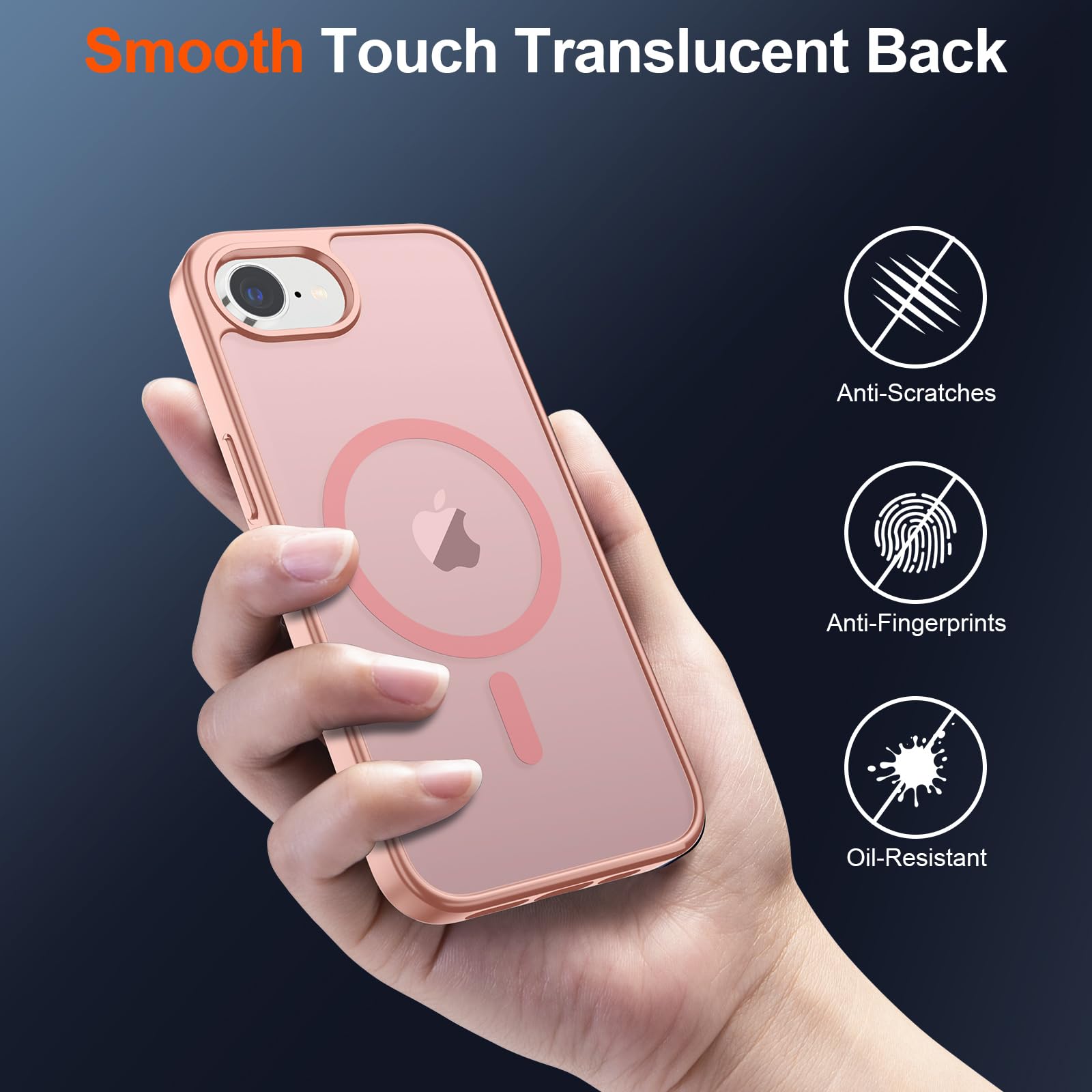Foto 7 pulgar | Funda Magnética Supfine Para Iphone 16e 2025, Color Rosa - Venta Internacional.