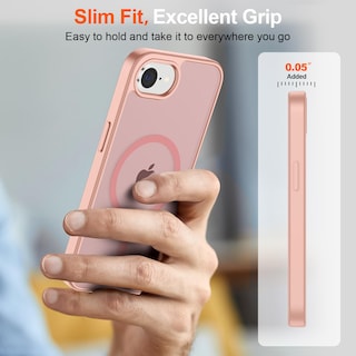 Foto 7 | Funda Magnética Supfine Para Iphone 16e 2025, Color Rosa - Venta Internacional.