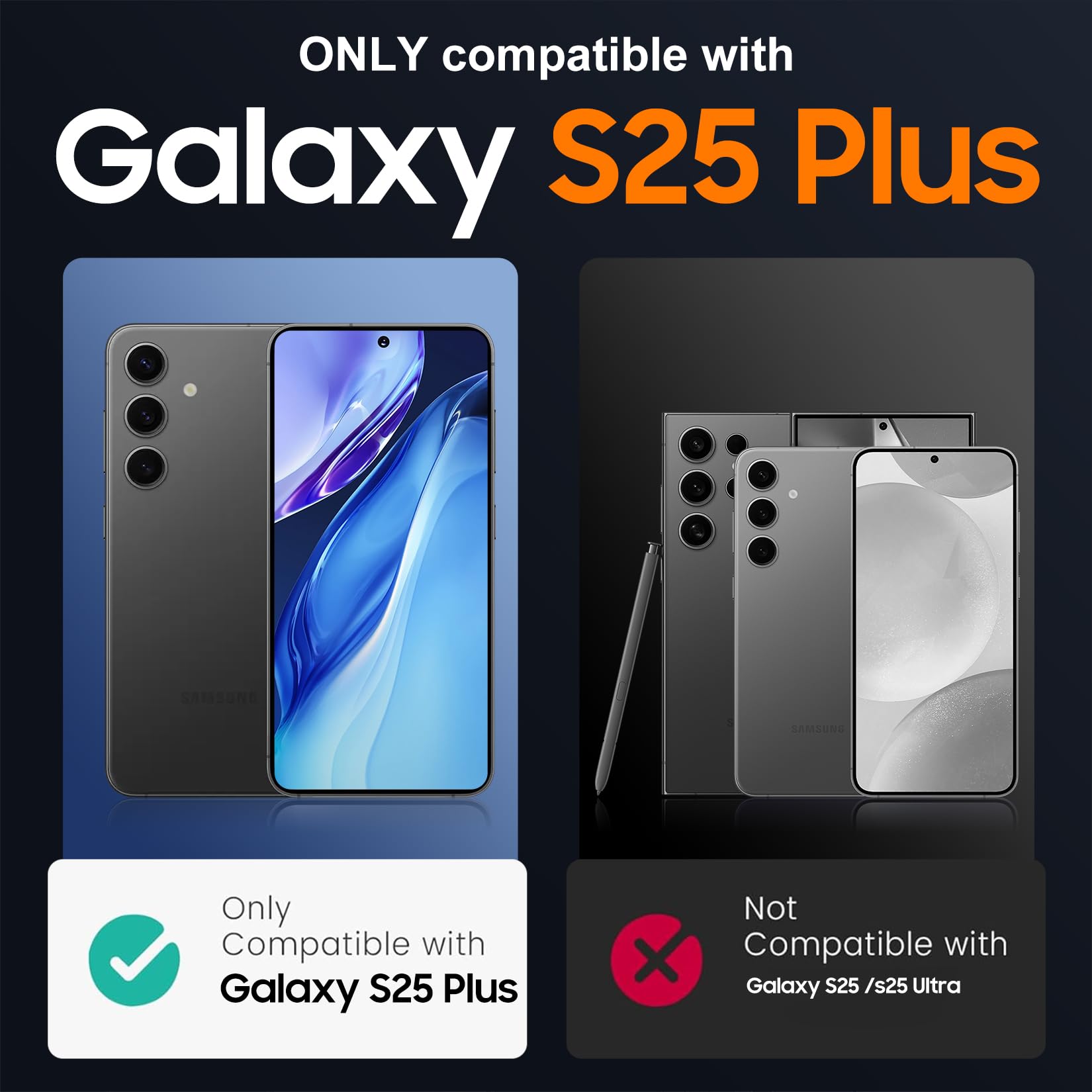 Foto 3 pulgar | Funda De Teléfono Temdan Diseñada Para Samsung Galaxy S25 Plus - Venta Internacional.