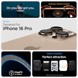 Foto 2 | Funda Spigen Ultra Hybrid T Magfit Para Iphone 16 Pro - Venta Internacional.