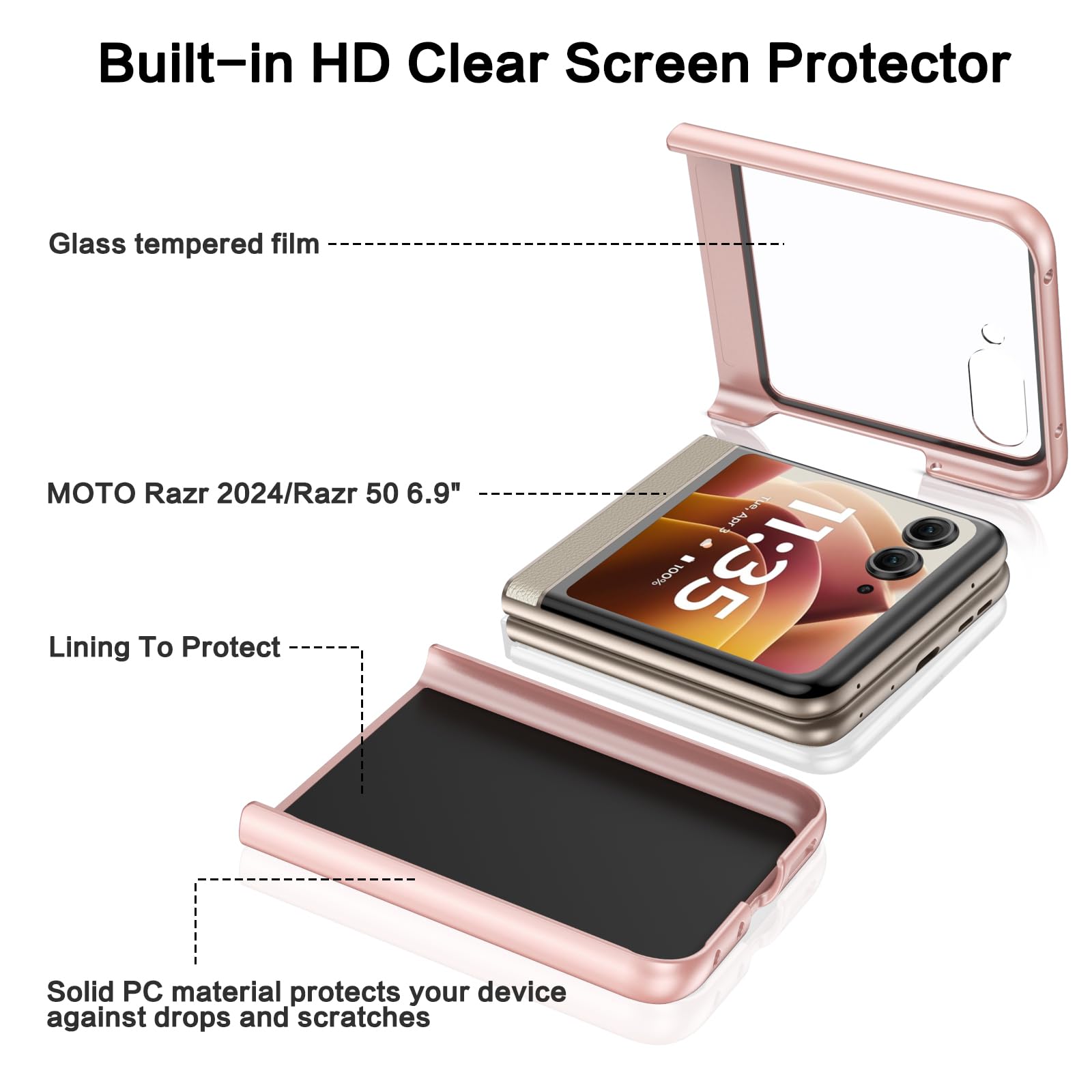 Foto 5 pulgar | Funda De Teléfono Bentoben Compatible Con Motorola Razr 2024 - Venta Internacional.