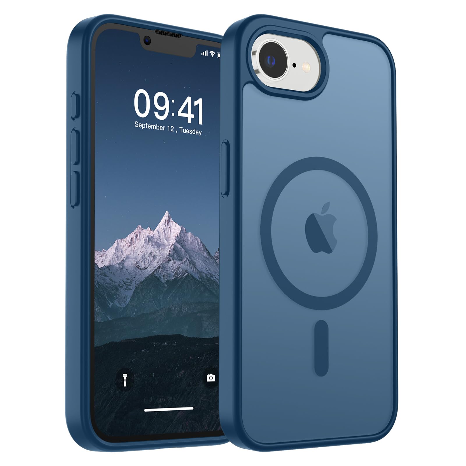 Foto 2 pulgar | Funda Magnética Supfine Para Iphone 16e 2025, Color Azul Oscuro - Venta Internacional.