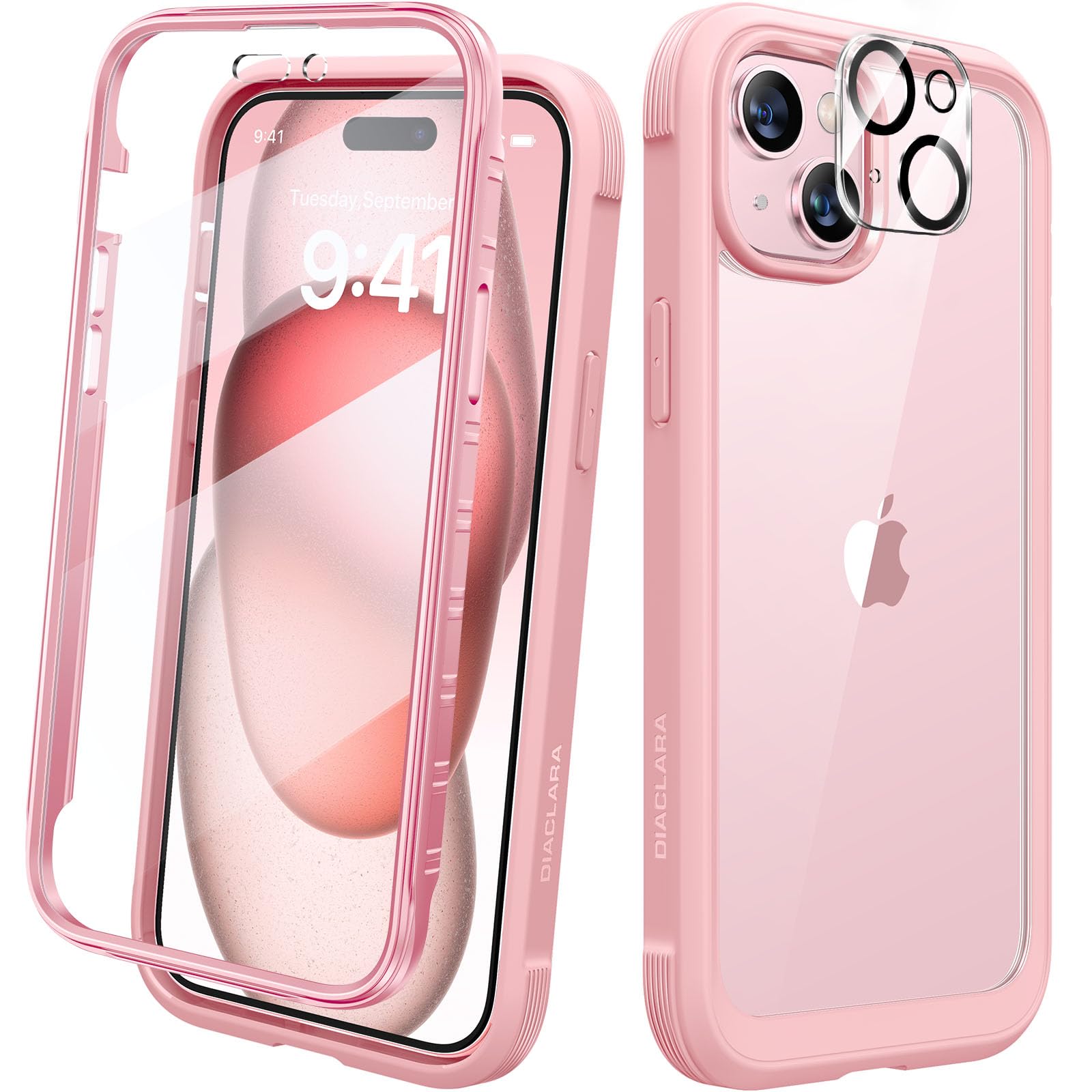 Foto 2 pulgar | Funda Para Teléfono Diaclara Diseñada Para Iphone 15 6.1 (rosa Coral) - Venta Internacional.