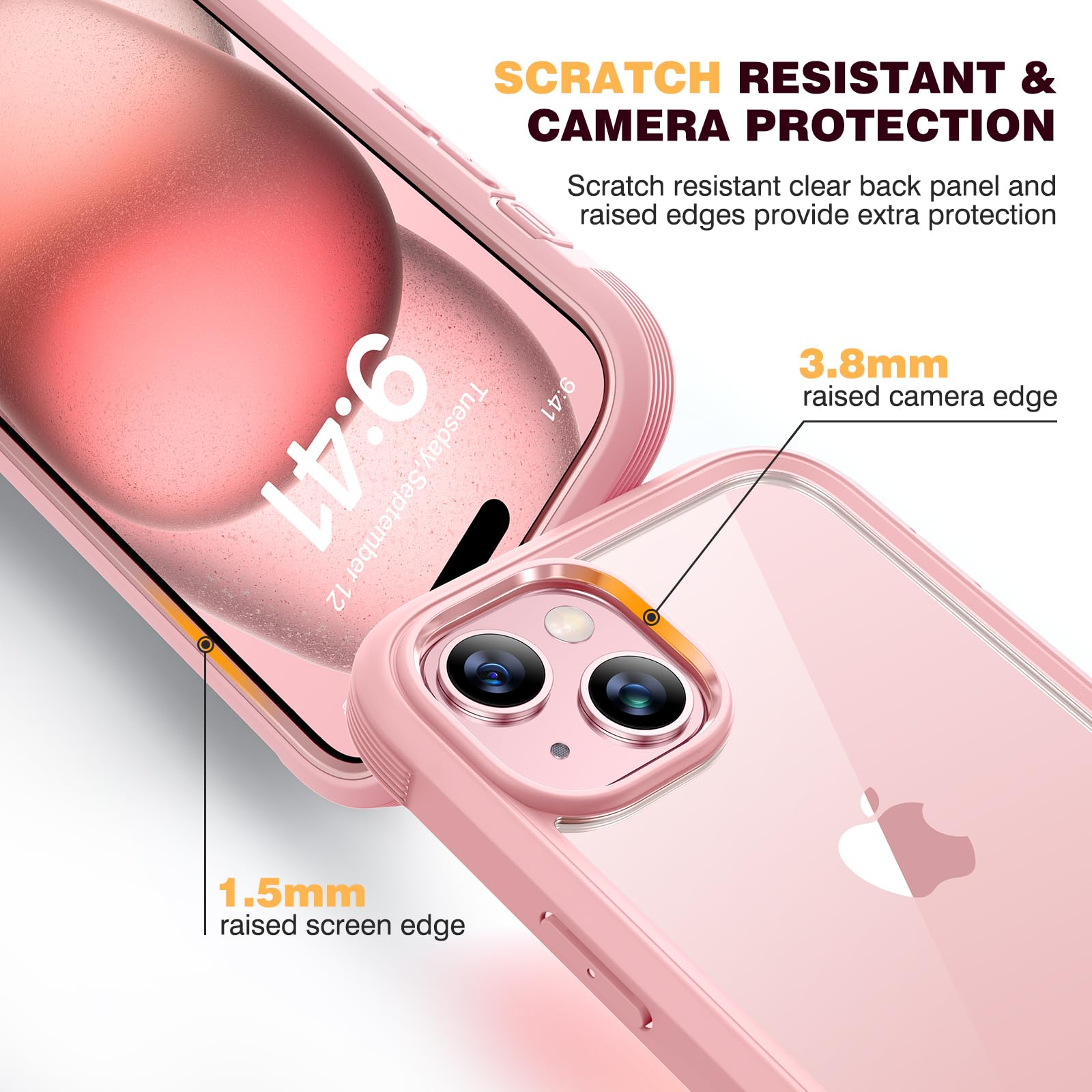 Foto 6 pulgar | Funda Para Teléfono Diaclara Diseñada Para Iphone 15 6.1 (rosa Coral) - Venta Internacional.